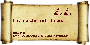 Lichtscheindl Leona névjegykártya